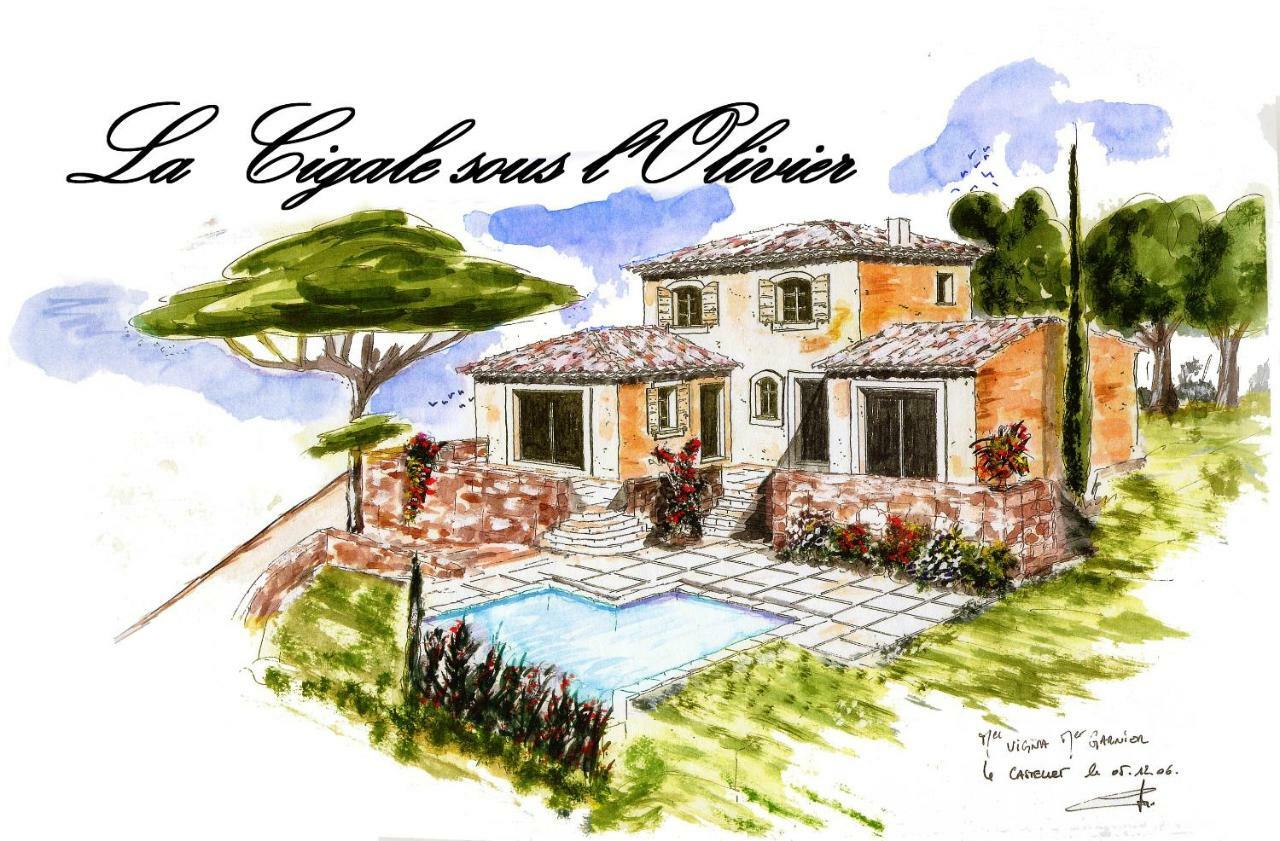 Bed and Breakfast La Cigale Sous L'Olivier Le Castellet  Exterior foto